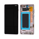 Samsung Galaxy S10 Plus OLED Screen Assembly Replacement With Frame (Refurbished) (Flamingo Pink)