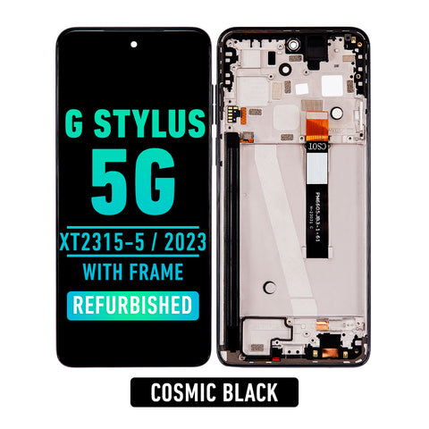 Motorola Moto G Stylus 5G (XT2315-5 / 2023) LCD Screen Assembly Replacement With Frame (Refurbished) (All Colors)