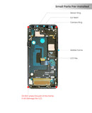 LG Q7 / Q7 Plus / Q7 Alpha LCD Screen Assembly Replacement With Frame (Aurora Black)