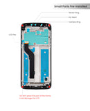 Motorola Moto E5 Plus (XT1924) LCD Screen Assembly Replacement With Frame (Refurbished) (Gold)