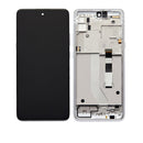Motorola Moto G 5G ACE (XT2113) LCD Screen Assembly Replacement With Frame (Refurbished) (Frosted Silver)