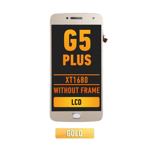Motorola Moto G5 Plus (XT1680) LCD Screen Assembly Replacement Without Frame (Gold)