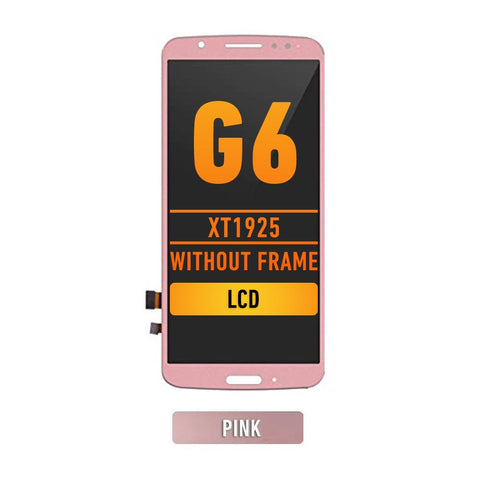 Motorola Moto G6 (XT1925) LCD Screen Assembly Replacement Without Frame (USA Version) (Pink)
