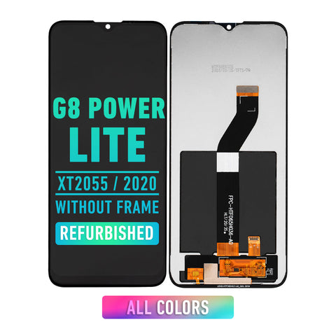 Motorola Moto G8 Power Lite (XT2055) LCD Screen Assembly Replacement Without Frame (Refurbished) (All Colors)