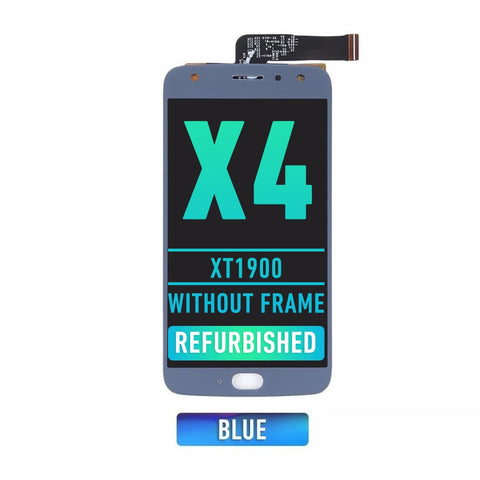 Motorola Moto X4 (XT1900) LCD Screen Assembly Replacement Without Frame (Refurbished) (Blue)