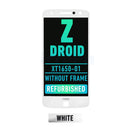 Motorola Moto Z Droid (XT1650-01) LCD Screen Assembly Replacement Without Frame (Refurbished) (White)