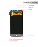 Motorola Moto Z Play Droid (XT1635-01) LCD Screen Assembly Replacement Without Frame (Refurbished) (White)