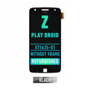 Motorola Moto Z Play Droid (XT1635-01) LCD Screen Assembly Replacement Without Frame (Refurbished) (Black)