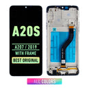 Samsung Galaxy A20s (A207 / 2019) OLED Screen Assembly Replacement With Frame (Refurbished ) (All Colors)