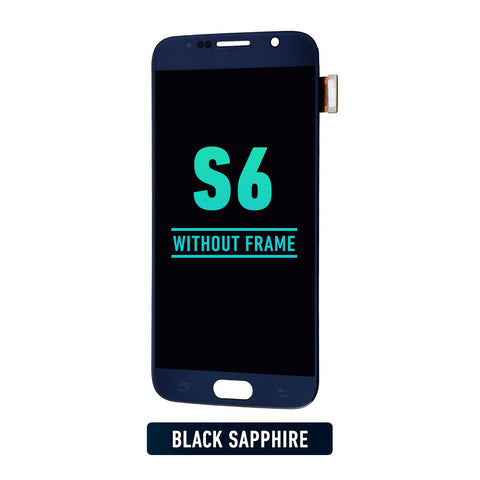 Samsung Galaxy S6 OLED Screen Assembly Replacement Without Frame (Refurbished) (Black Sapphire)