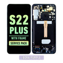 Samsung Galaxy S22 Plus OLED Screen Assembly Replacement With Frame (Service Pack) (Bora Purple)