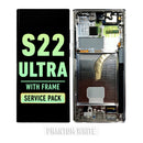 Samsung Galaxy S22 Ultra OLED Screen Assembly Replacement With Frame (Service Pack) (Phantom White)
