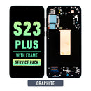 Samsung Galaxy S23 Plus 5G OLED Screen Assembly Replacement With Frame (Service Pack) (Graphite)