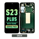 Samsung Galaxy S23 Plus 5G OLED Screen Assembly Replacement With Frame (Service Pack) (Green)