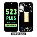 Samsung Galaxy S23 Plus 5G OLED Screen Assembly Replacement With Frame (Service Pack) (Pantom Black)