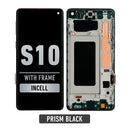 Samsung Galaxy S10 LCD Screen Assembly Replacement With Frame (WITHOUT FINGER PRINT SENSOR) (Aftermarket Incell) (Ceramic / Prism Black)