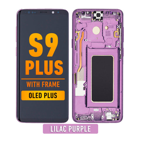 Samsung Galaxy S9 Plus OLED Screen Assembly Replacement With Frame (OLED PLUS) (Lilac Purple)