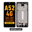 Samsung Galaxy A52 4G (A525 / 2021) OLED Screen Assembly Replacement With Frame (OLED PLUS) (Awesome Black)
