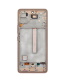 Samsung Galaxy A53 5G (A536 / 2022) OLED Screen Assembly Replacement With Frame (Refurbished) (Peach)