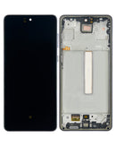 Samsung Galaxy A73 5G (A735 / 2022) OLED Screen Assembly Replacement With Frame (Refurbished) (Gray)