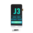 Samsung Galaxy J3 (J320 / 2016) OLED Screen Assembly Replacement Without Frame (Refurbished) (White)