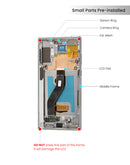 Samsung Galaxy Note 10 Plus / 5G OLED Screen Assembly Replacement With Frame (Refurbished) (Aura Glow / Silver)