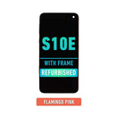 Samsung Galaxy S10E OLED Screen Assembly Replacement With Frame (Refurbished) (Flamingo Pink)
