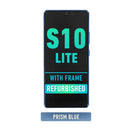 Samsung Galaxy S10 Lite OLED Screen Assembly Replacement With Frame (Refurbished) (Prism Blue)