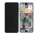 Samsung Galaxy S20 5G OLED Screen Assembly Replacement With Frame (Compatible For All Carriers Except Verizon 5G UW Model) (Refurbished) (Cosmic Gray)