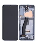 Samsung Galaxy S20 5G OLED Screen Assembly Replacement With Frame (Compatible Only For Verizon 5G UW Model) (OLED PLUS) (Cosmic Gray)