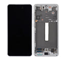 Samsung Galaxy S21 FE 5G OLED Screen Assembly Replacement With Frame (NORTH AMERICA VERSION) (Refurbished) (White)