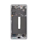 Samsung Galaxy S21 FE 5G OLED Screen Assembly Replacement With Frame (NORTH AMERICA VERSION) (Refurbished) (White)