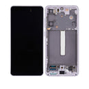 Samsung Galaxy S21 FE 5G OLED Screen Assembly Replacement With Frame (US / INT Version) (Service Pack) (Lavender)