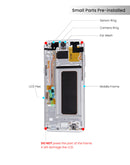 Samsung Galaxy S8 Plus OLED Screen Assembly Replacement With Frame (Refurbished) (Midnight Black)