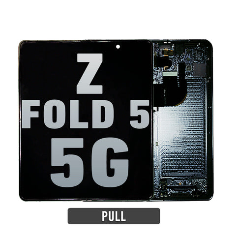Samsung Galaxy Z Fold 5 5G OLED Screen Assembly Replacement With Frame (Pull) (Phantom Black)