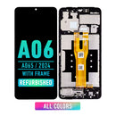 Samsung Galaxy A06 (A065 / 2024) LCD Screen Assembly Replacement With Frame (Refurbished) (All color)