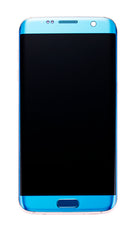 Samsung Galaxy S7 Edge OLED Screen Assembly Replacement With Frame (US Version) (Aftermarket Incell) (Coral Blue)