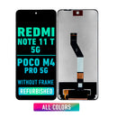 Xiaomi Redmi Note 11T 5G / Xiaomi Poco M4 Pro 5GOLED Screen Assembly Replacement Without frame (Refurbished) (All Colors)