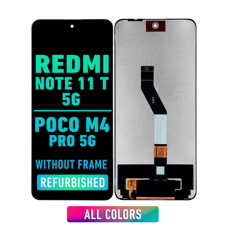 Xiaomi Redmi Note 11T 5G / Xiaomi Poco M4 Pro 5GOLED Screen Assembly Replacement Without frame (Refurbished) (All Colors)