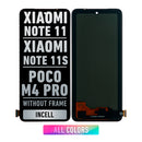 Xiaomi Redmi Note 11 / Redmi Note 11S 4G / Xiaomi Poco M4 Pro 4G LCD Screen Assembly Replacement Without Frame (Incell) (All Colors)