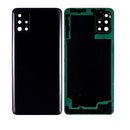 Samsung Galaxy A51 4G (A515 / 2019) Back Glass With Camera Lens And Adhesive (No Logo) (Black)