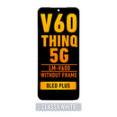 LG V60 ThinQ 5G UW (LM-V600) LCD Screen Assembly Replacement With Frame (Classy White)
