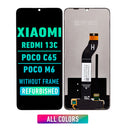 Xiaomi Redmi 13C / Xiaomi Poco C65 / Xiaomi Poco M6 LCD Screen Assembly Replacement Without Frame (Refurbished) (All Colors)