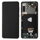 Samsung Galaxy S21 Plus 5G (G996) OLED Screen Assembly Replacement With Frame (Refurbished) (Phantom Black)