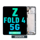 Samsung Galaxy Z Fold 4 5G OLED Screen Assembly Replacement With Frame (Refurbished) (Graygreen)