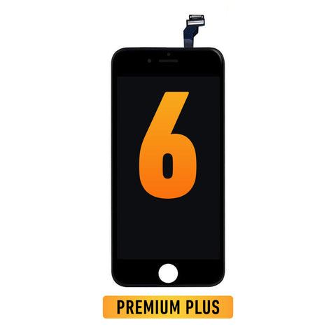 iPhone 6 LCD Screen Replacement (With Steel Plate) (Premium Plus | IQ7) (Black)