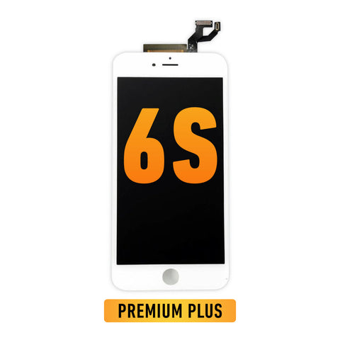iPhone 6S LCD Screen Replacement (With Steel Plate) (Premium Plus | IQ7) (White)