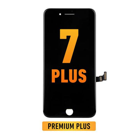 iPhone 7 Plus LCD Screen Replacement (With Steel Plate) (Premium Plus | IQ7) (Black)