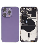 iPhone 14 Pro Housing & Back Cover Glass With Small Parts (US Version) (Sim Tray) (Pull Excellent) (All Colors)