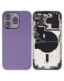 iPhone 14 Pro Housing & Back Cover Glass With Small Parts (US Version) (Sim Tray) (Pull Good) (All Colors)